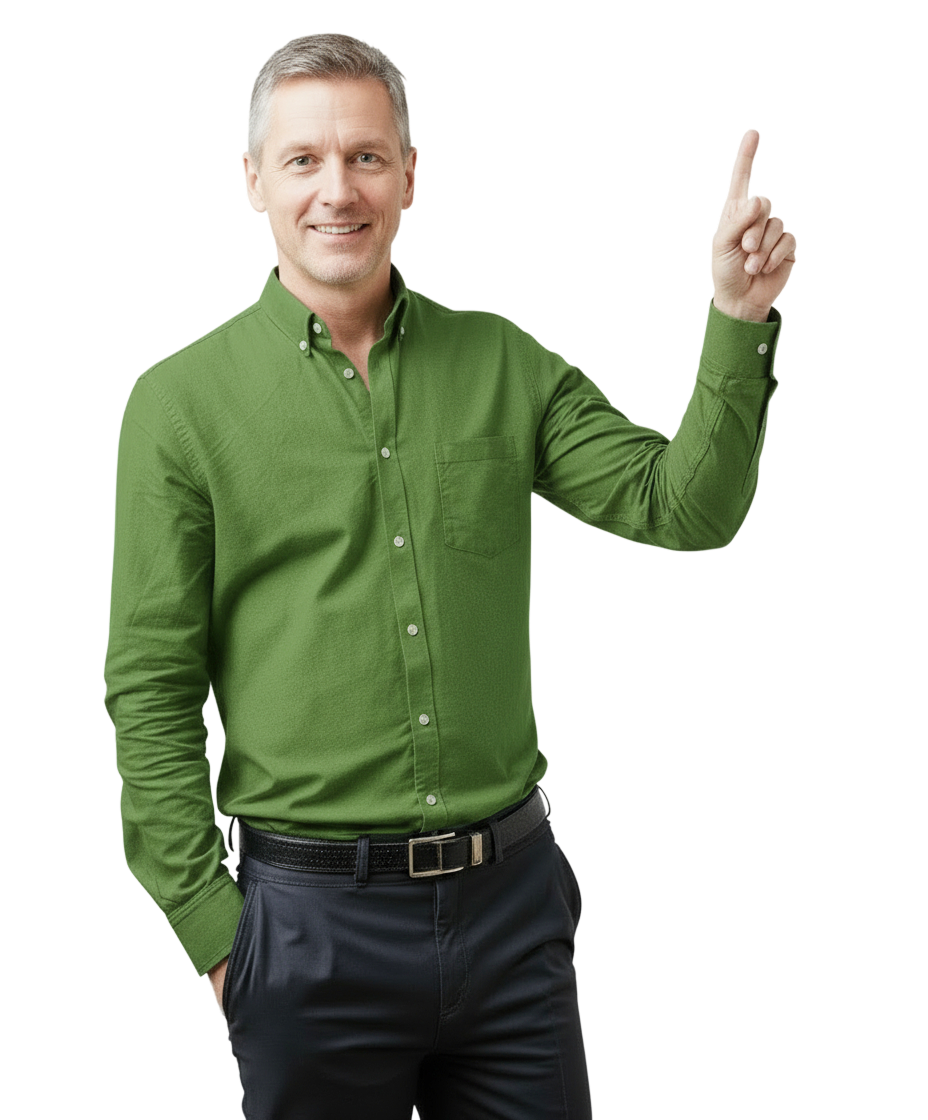 Osoba ukazující nahoru